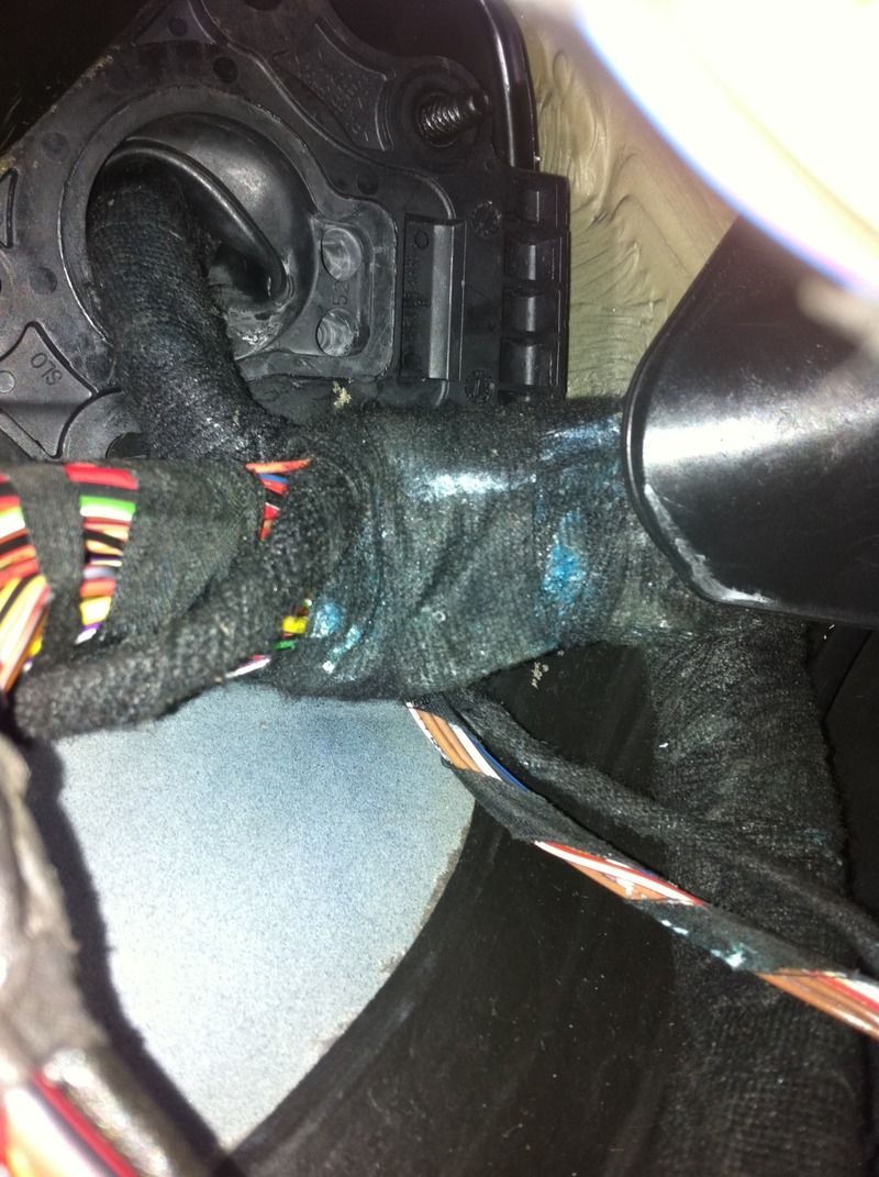 Leaking drivers footwell, seems water travelling along wires, pics included, help please! MkV
